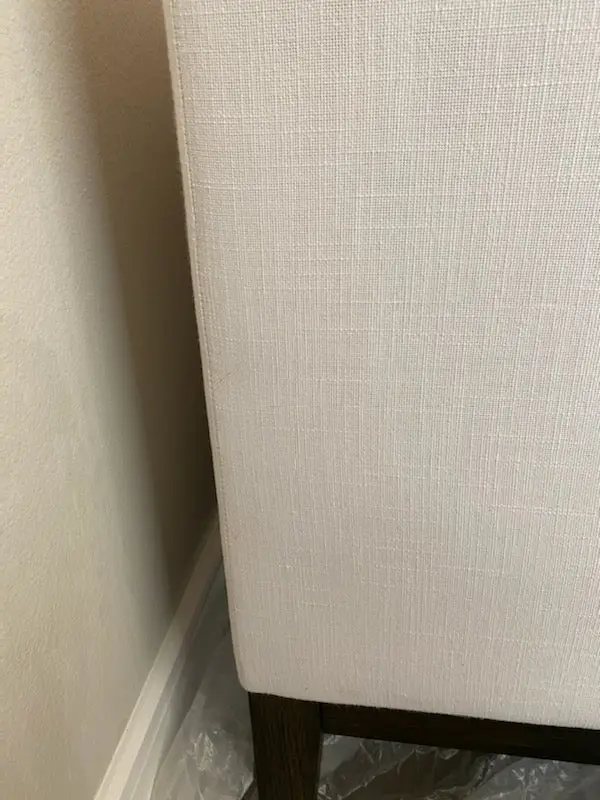 Dining chair after cleaning, the stain is gone
